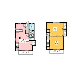 ロン・クラルテ【1階】の間取り