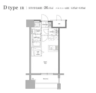 エンクレスト博多STYLE【4階】の間取り