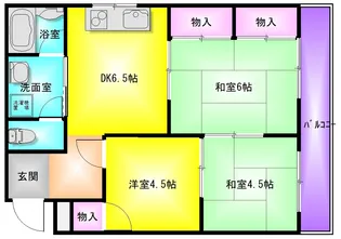 パークサイドマンション【3階】の間取り
