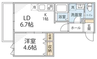 シャンドフルール【2階】の間取り