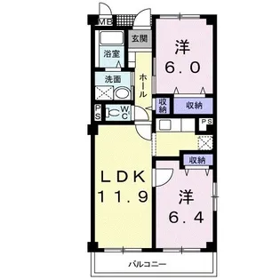 グランナチュール【1階】の間取り