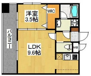 ソシオスヒルズイン博多【2階】の間取り