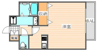 エンクレストベイ天神東3【8階】の間取り