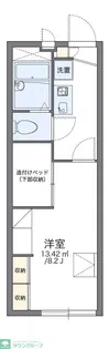 レオパレスパティオ東大宮【2階】の間取り