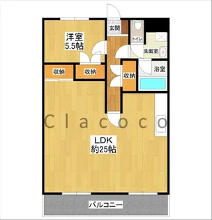 シティロイヤルコート【3階】の間取り