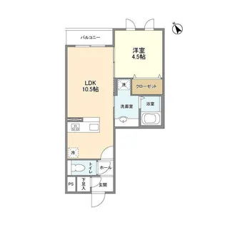 ル シャンヴェール【3階】の間取り