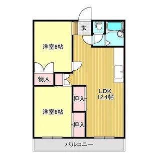 NAGA I【2階】の間取り