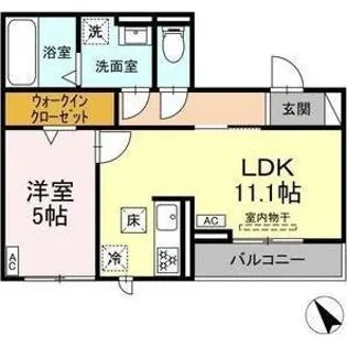 chrysanthemum岐南(クリサンサマム岐南)【1階】の間取り