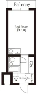 プリンセスライン幡ヶ谷【3階】の間取り