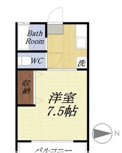 コーポ十字路【2階】の間取り