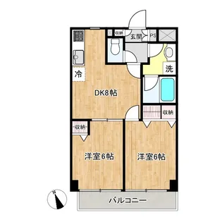 ANNEX-A【8階】の間取り