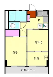 伊豆山コーポラス【7階】の間取り