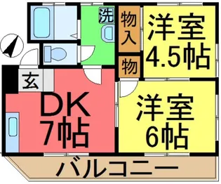 グレイス桑原【2階】の間取り