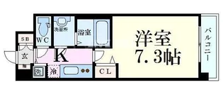 アスヴェル京都壬生WEST【5階】の間取り
