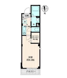 セレーノ東中野II【3階】の間取り