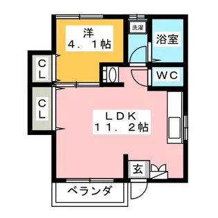 メゾン弐番館A棟【2階】の間取り