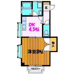 セゾンMiki【1階】の間取り