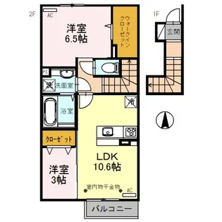 グランペールVI【2階】の間取り