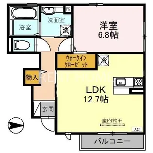オルソB棟【1階】の間取り