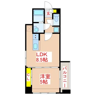 Life terrace下荒田【3階】の間取り