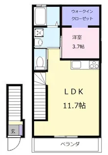 Bell Tree【2階】の間取り