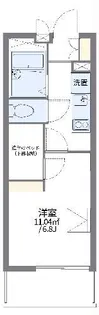 レオパレスロイヤルパーム【2階】の間取り