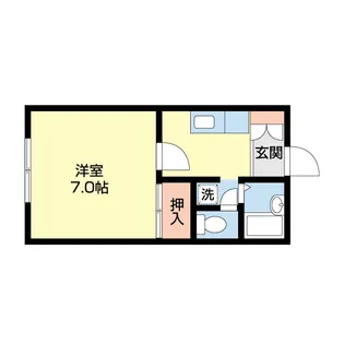 シャイネ大江【1階】の間取り