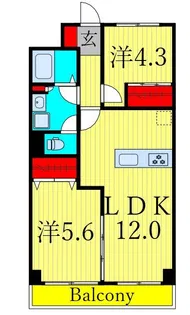 PARK MODERN 西葛西【7階】の間取り