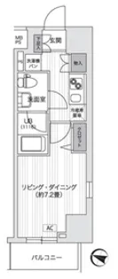 Primal Gotanda【8階】の間取り