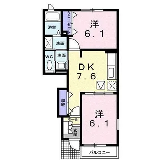 Palazzo・K A【1階】の間取り