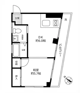中村ビル【3階】の間取り