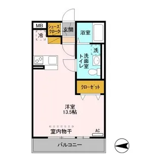 BiZ STAY宇都宮【2階】の間取り