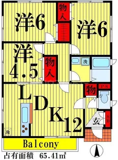 EMy六町【2階】の間取り