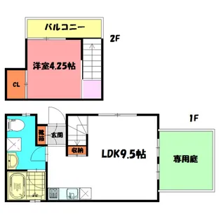 アジール・デュオAの間取り