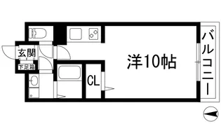 ベルビー宝塚【2階】の間取り