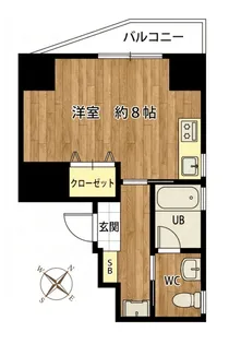 ミクニターナ三宿【3階】の間取り