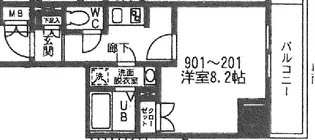 フィールドヒルズ門前仲町【6階】の間取り