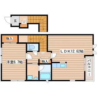 ALLOGGIO【2階】の間取り