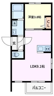 グラネット【2階】の間取り