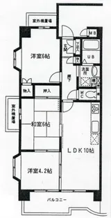 朝日レジデンス【2階】の間取り