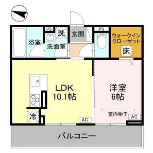 アメニティ 美南東【1階】の間取り