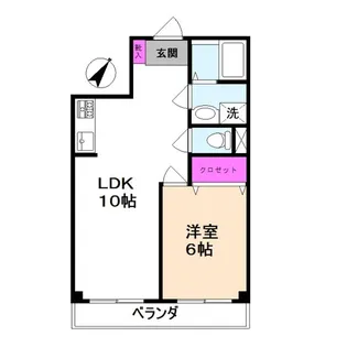 ハイツアゼリア【2階】の間取り