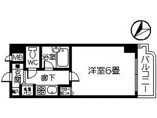 トーカンキャステール交通局前(宝産業)【8階】の間取り