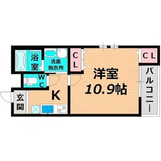 フジパレス太子橋III番館【2階】の間取り