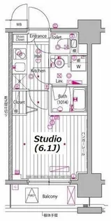 ガーラプレシャス川崎【3階】の間取り