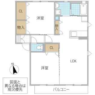 ベルジュール【2階】の間取り
