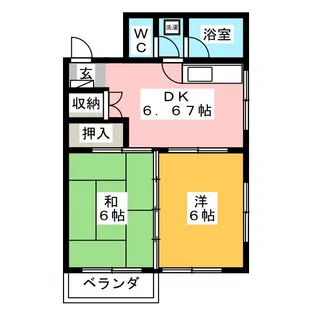 FRIEND VILLA 1【2階】の間取り
