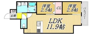 アーバネックス塚口【3階】の間取り