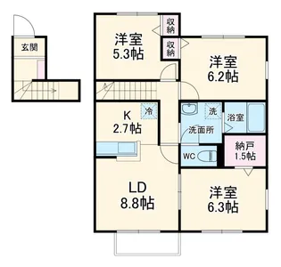 マルベリーハイツ【2階】の間取り