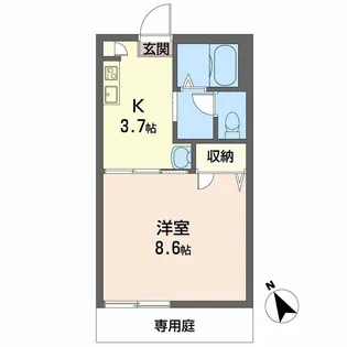 アヴェニール I棟【1階】の間取り